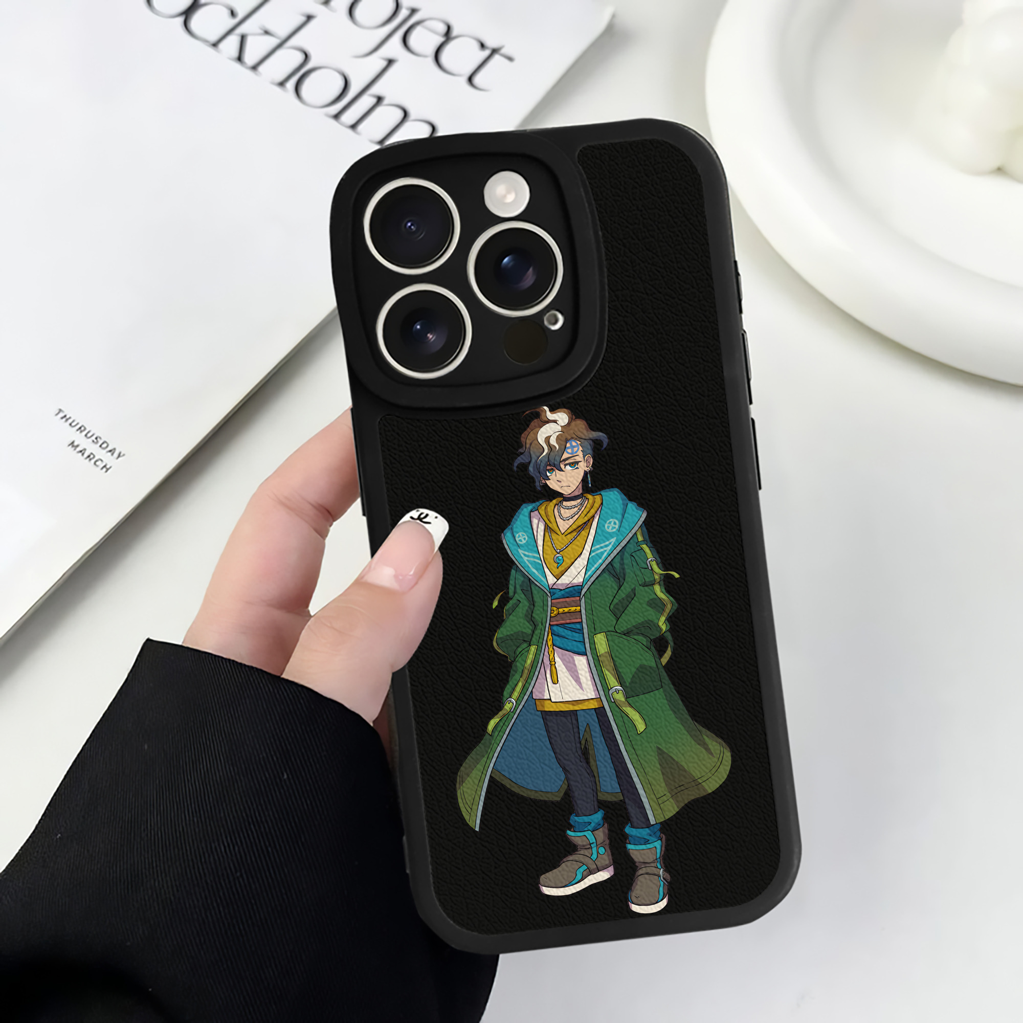 （画像用） 妖怪ウォッチ Yo-kai Watch 【iPhone 16シリーズ対応】シリコンスマホケース（レザー調） 材質：シリコン